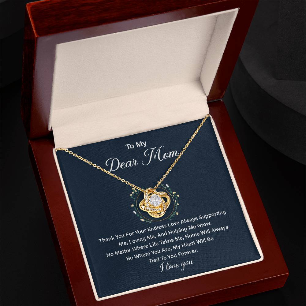Necklace Gift for Mom from Daughter with Loving Message