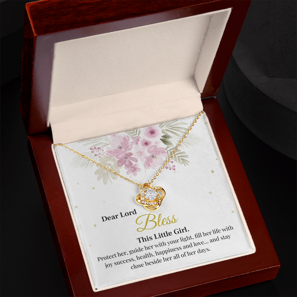 Blessing Pendant For Little Girl Necklace