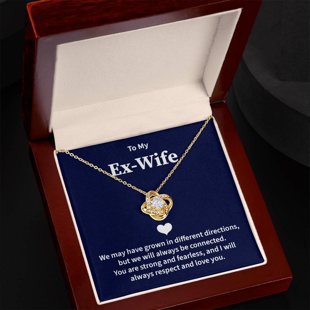 Ex-Wife Necklace Gift from Ex-Husband with Card