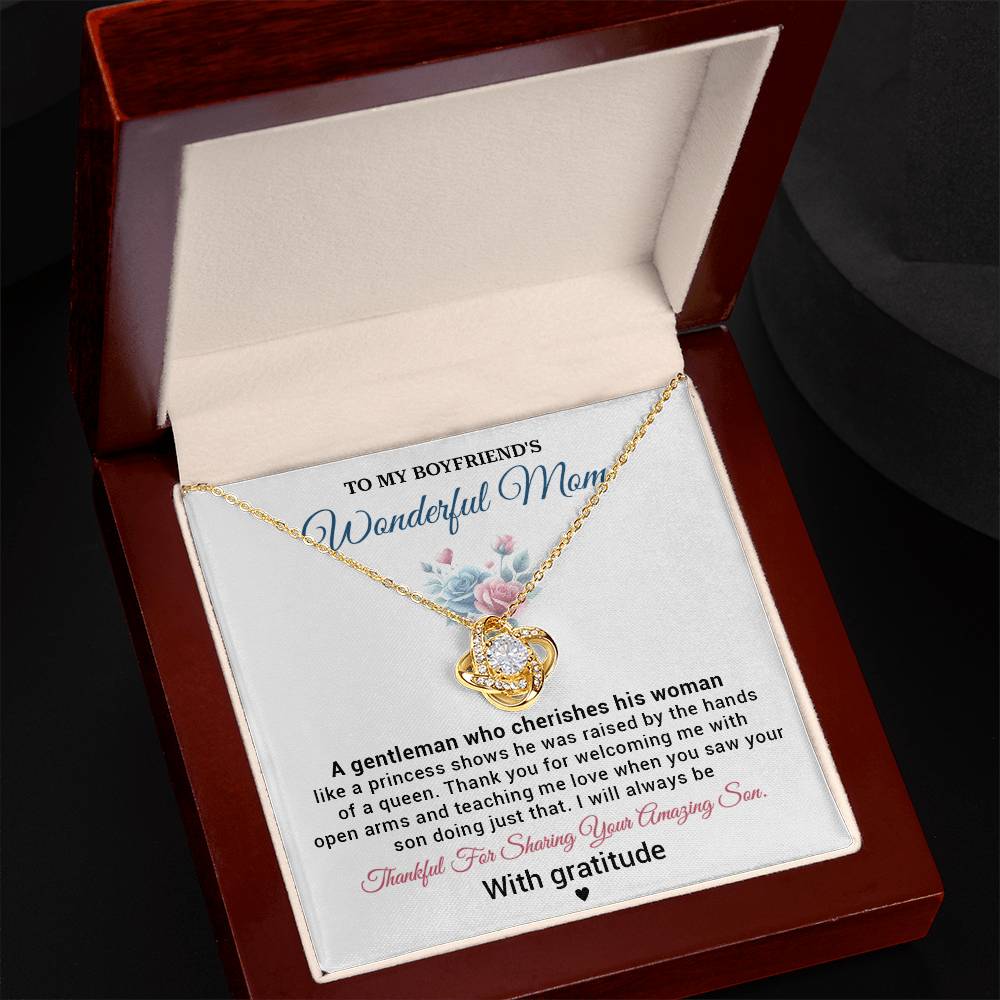 Boyfriend’s Mom Gift from Girlfriend – Appreciation Jewelry for Future Mother-in-Law