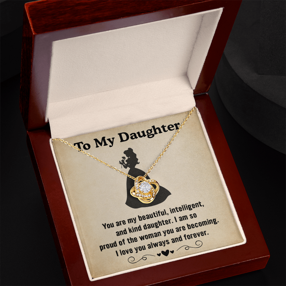 To My Daughter Necklace Proud of the Woman You Are