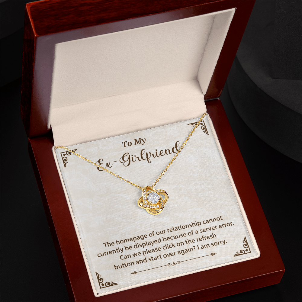Funny Necklace Gift for Ex-Girlfriend – With Message Card