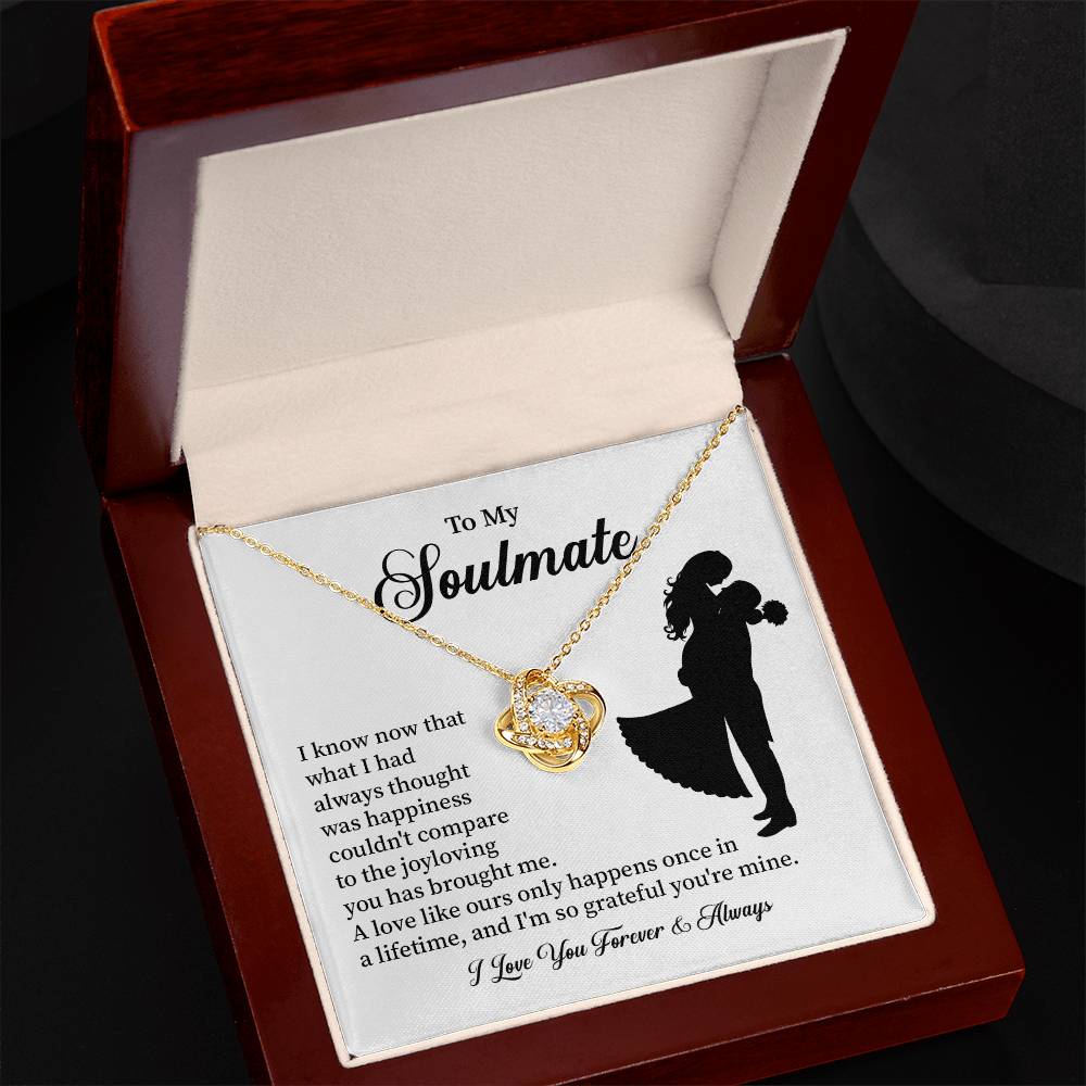Soulmate Necklace – Gift for Wife or Girlfriend with Romantic Message