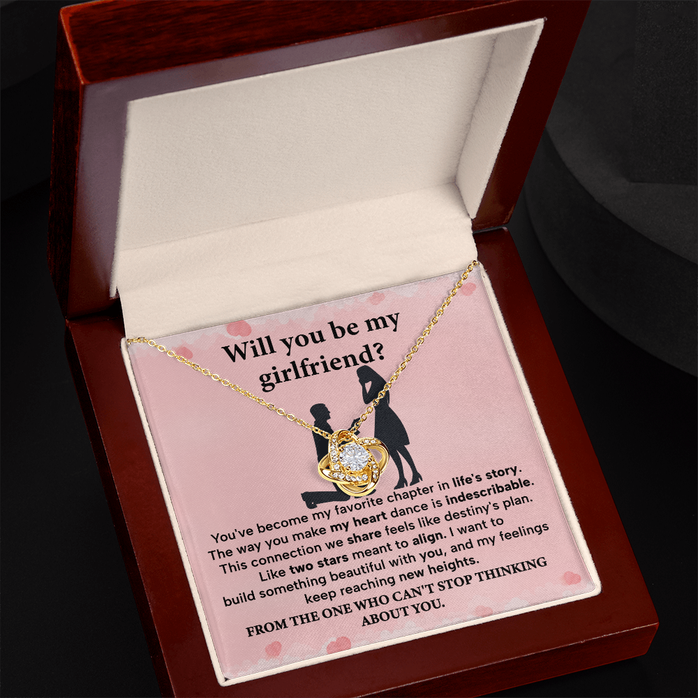 Will You Be My Girlfriend Necklace Gift Keepsake from Future Boyfriend