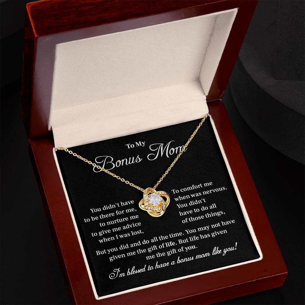 Bonus Mom Necklace Gift – I’m Blessed to Have You Message