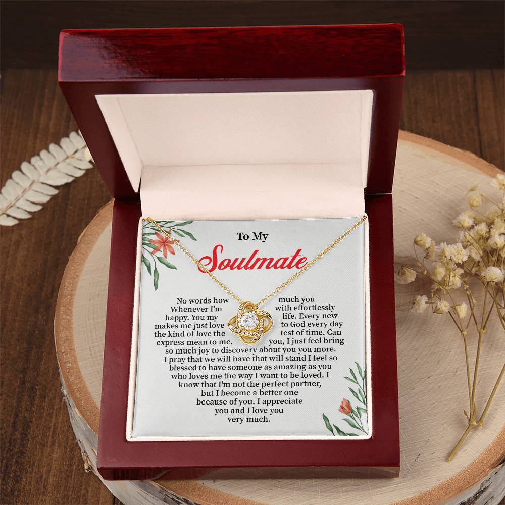 Romantic Soulmate Gift for Her – Message Card & Box