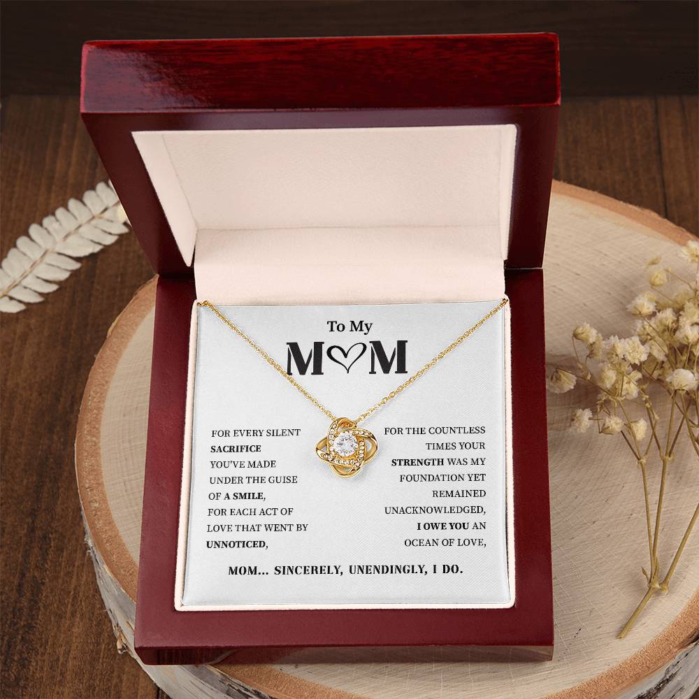 To My Mom Beautiful Necklace In Premium Gift Box
