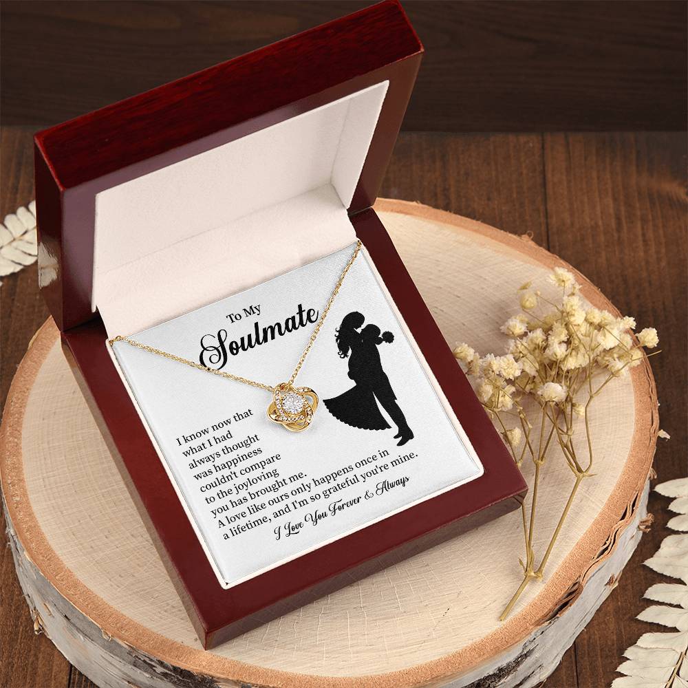 Soulmate Necklace – Gift for Wife or Girlfriend with Romantic Message