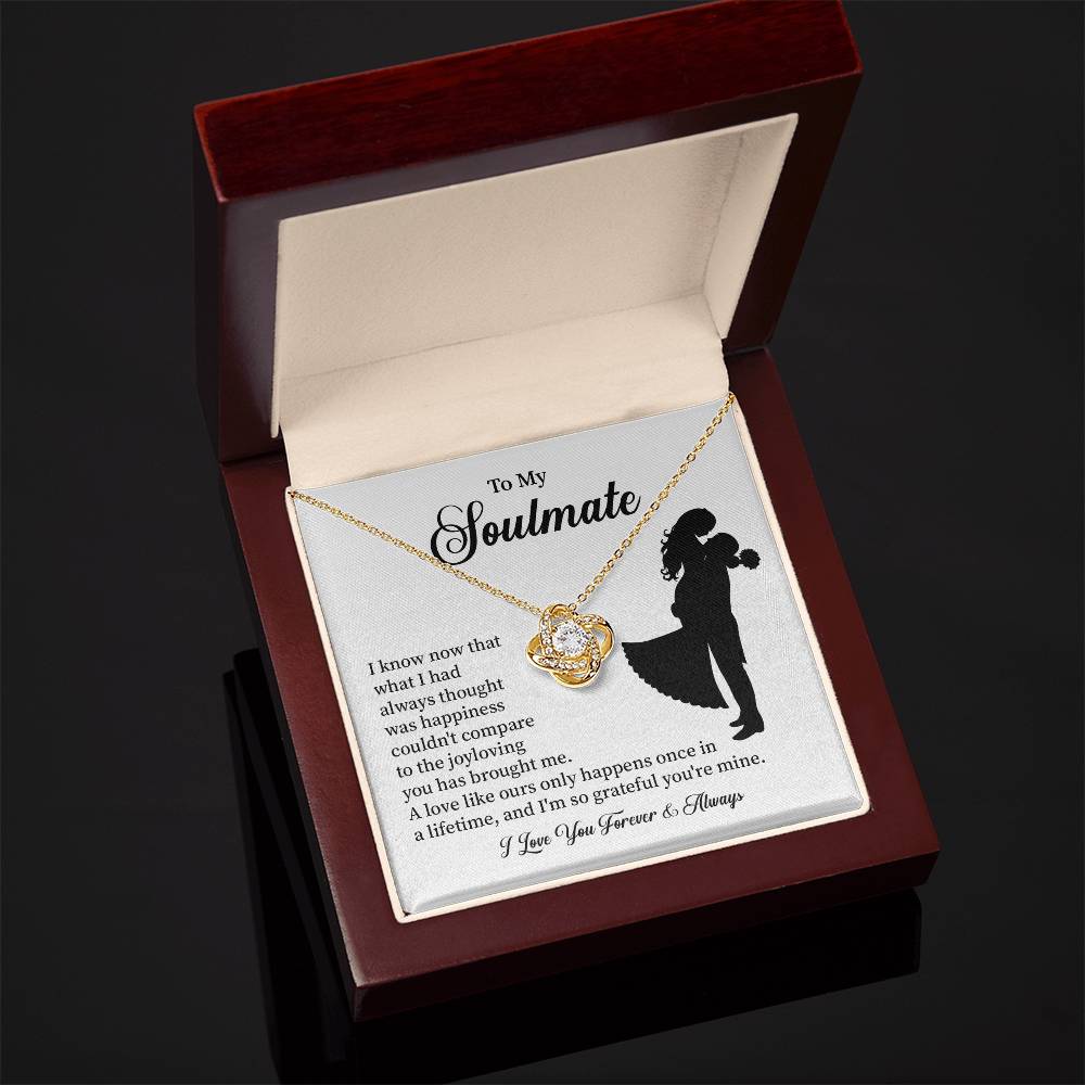 Soulmate Necklace – Gift for Wife or Girlfriend with Romantic Message