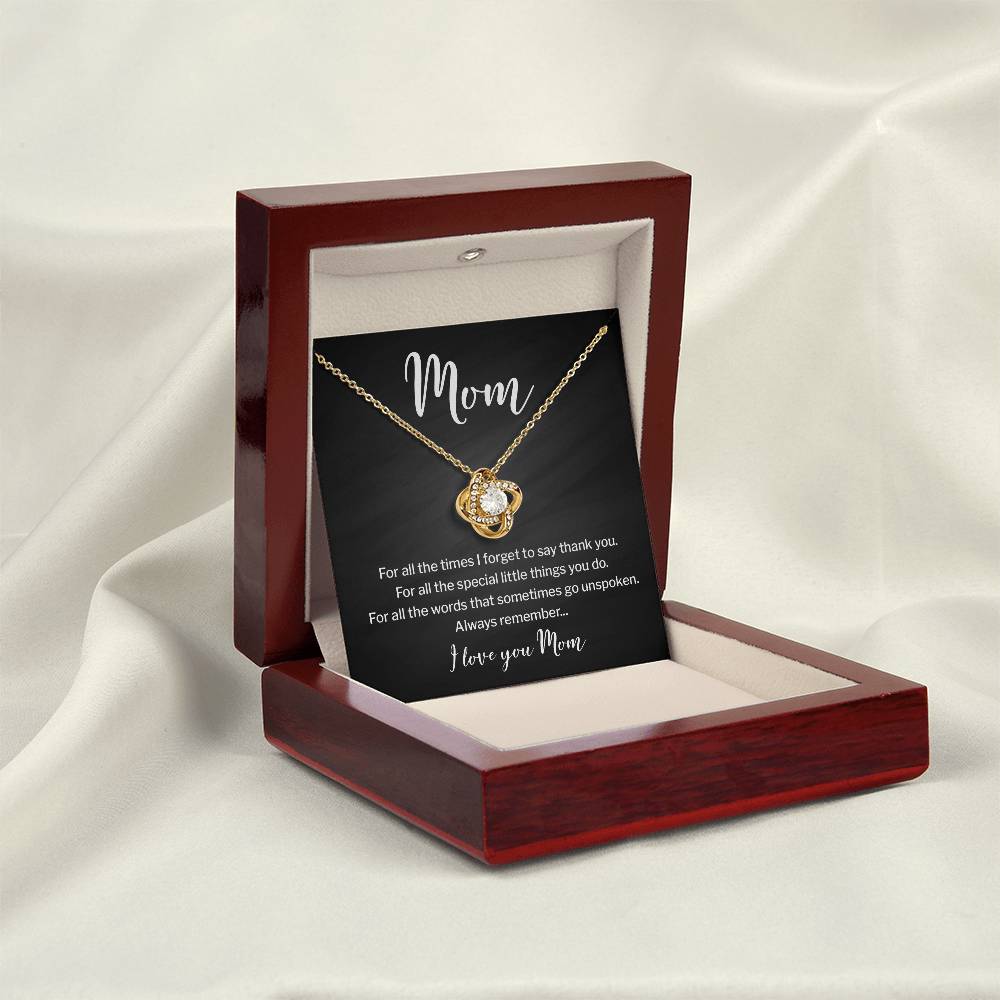 Necklace for Mom With Heartfelt Message & Elegant Box