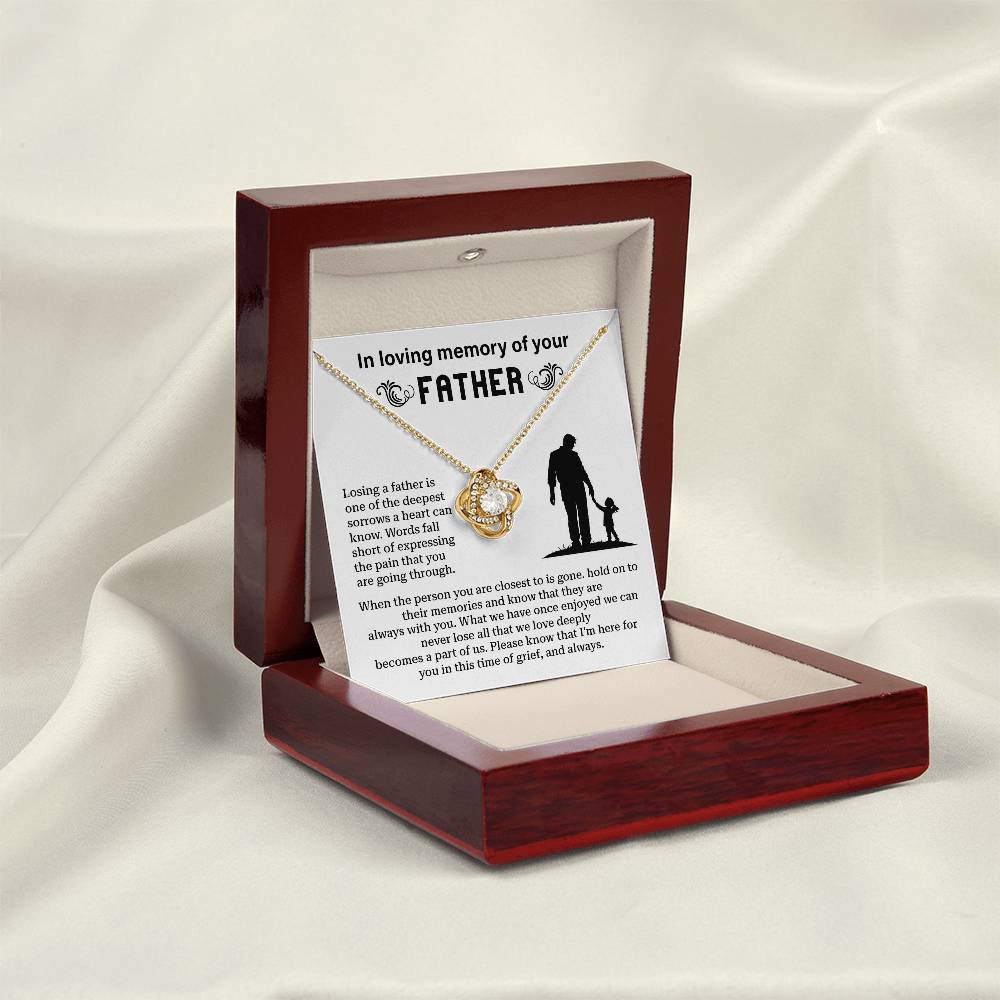 In Loving Memory Of Your Father Memorial Necklace Gift Sentimental Jewelry For Loss Of Father Emotional Keepsake For Remembrance Jewelry Gift For Memorial Special Gift For Grieving Family Unique Gift For Remembrance Emotional Connection Necklace
