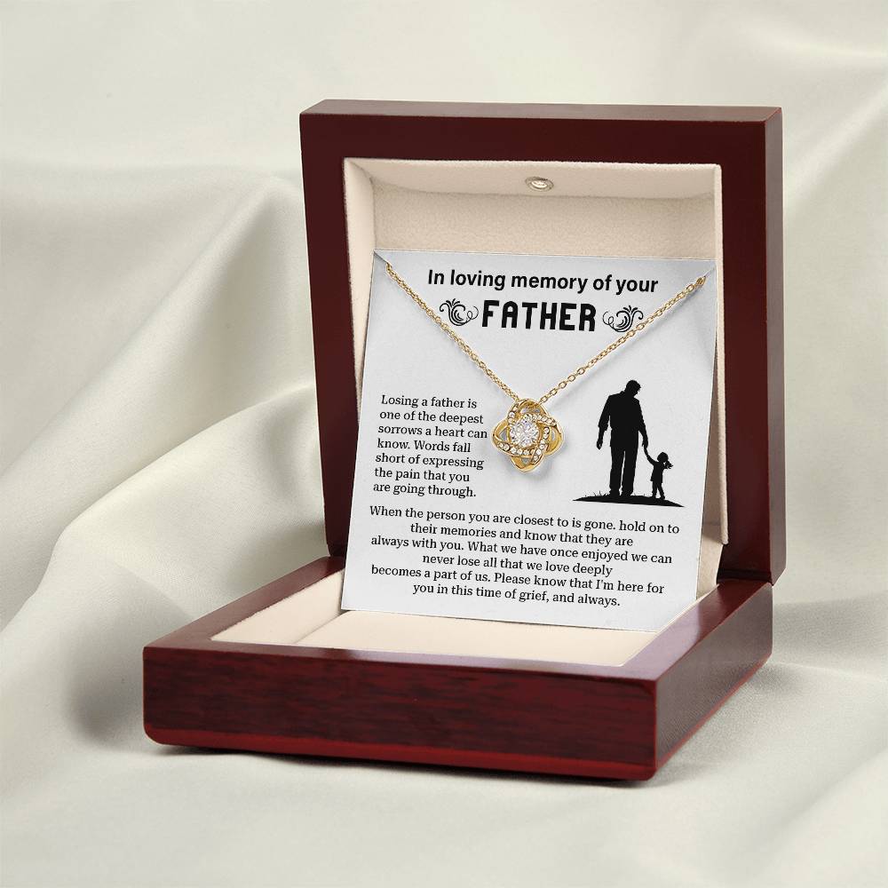 In Loving Memory Of Your Father Memorial Necklace Gift Sentimental Jewelry For Loss Of Father Emotional Keepsake For Remembrance Jewelry Gift For Memorial Special Gift For Grieving Family Unique Gift For Remembrance Emotional Connection Necklace
