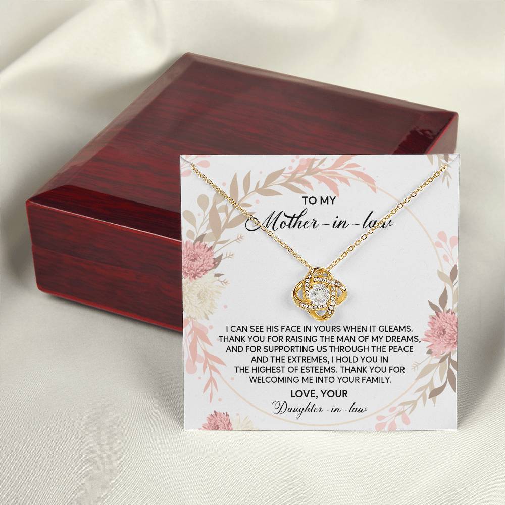 Daughter-in-Law to Mother-in-Law Necklace Gift