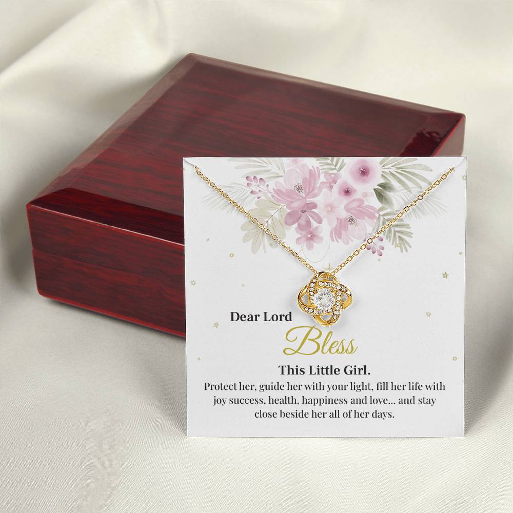 Blessing Necklace for Little Girl with Gift Box