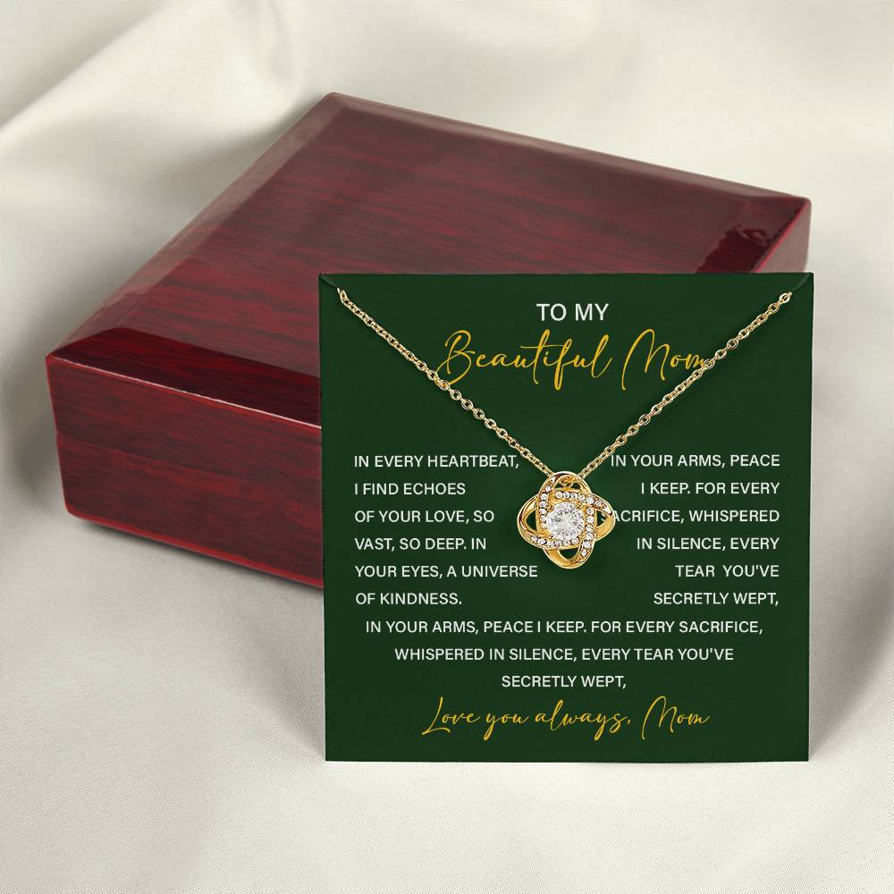 Necklace For Mom From Children With Meaningful Gift Box