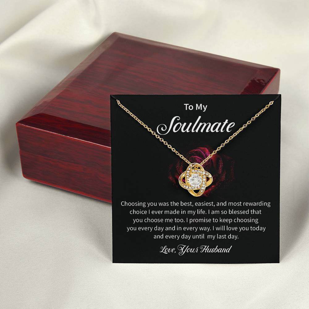 Husband to Soulmate Gift for Wife – Love Message Card