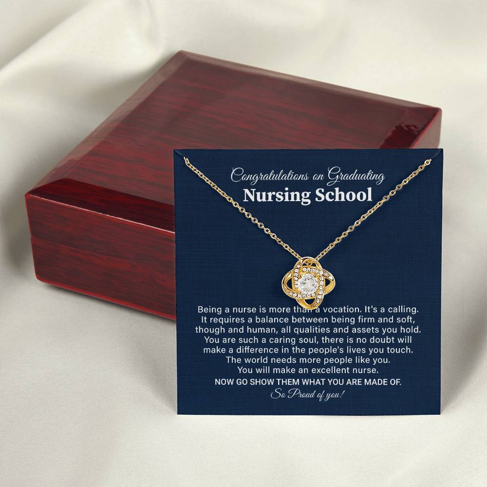Nursing School Graduation Necklace Gift With Amazing Box