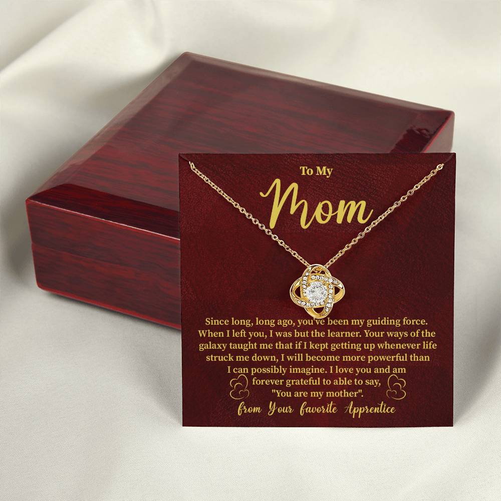 Funny Galaxy Mom Necklace Gift – with Message Card