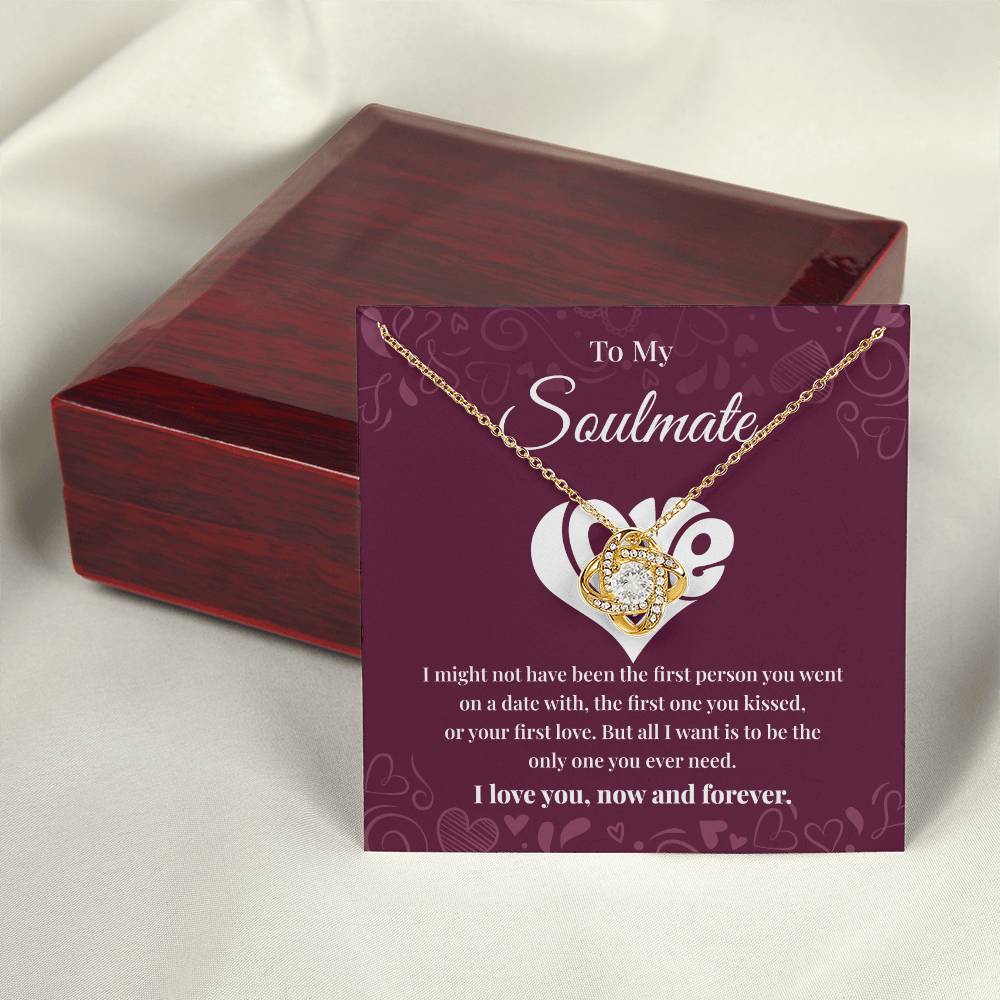 Soulmate Necklace Gift for Her with Message Card