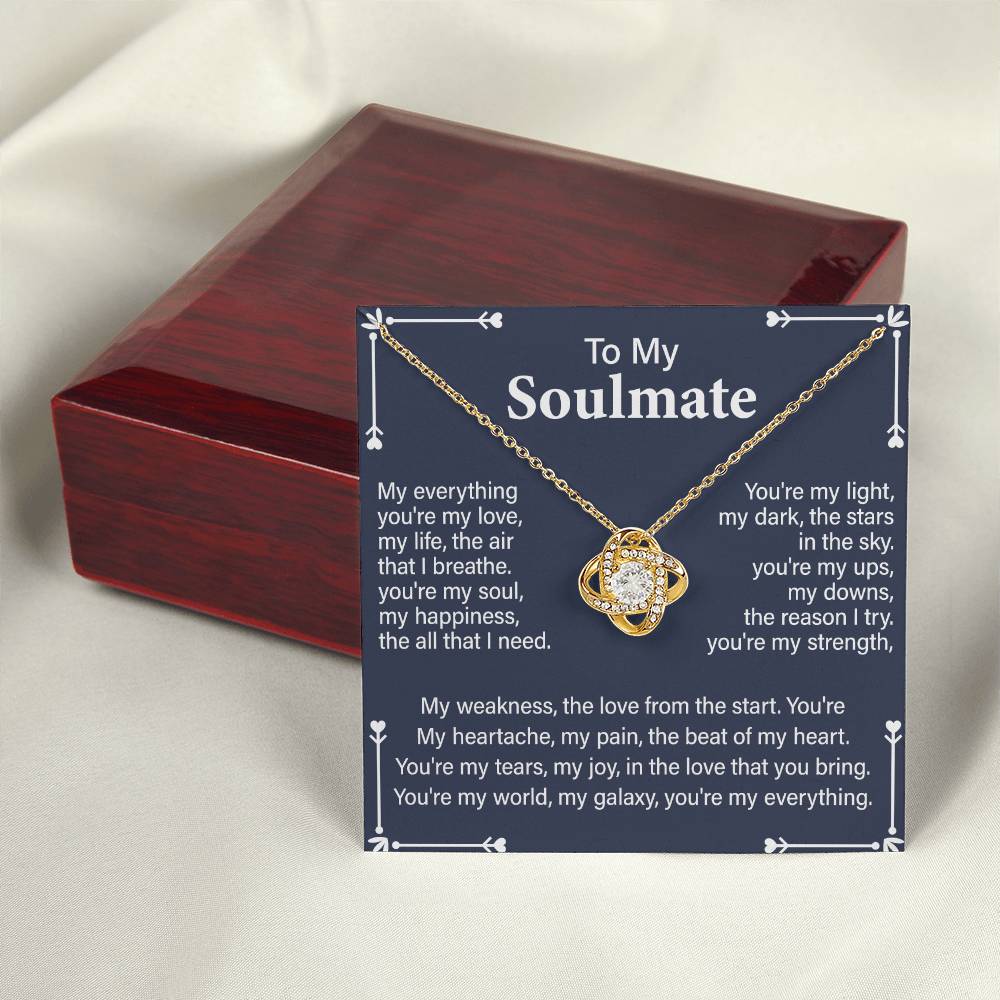 Soulmate Gift Necklace for Partner – with Message Card