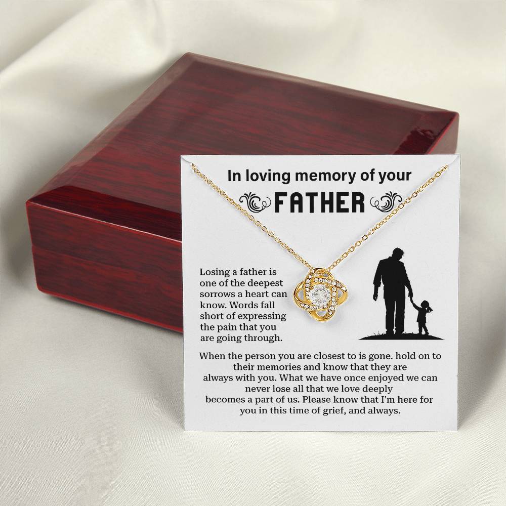 In Loving Memory Of Your Father Memorial Necklace Gift Sentimental Jewelry For Loss Of Father Emotional Keepsake For Remembrance Jewelry Gift For Memorial Special Gift For Grieving Family Unique Gift For Remembrance Emotional Connection Necklace