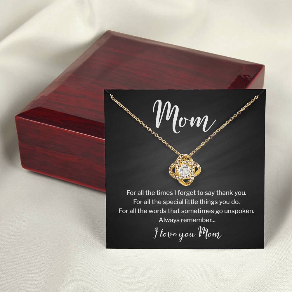 Necklace for Mom With Heartfelt Message & Elegant Box