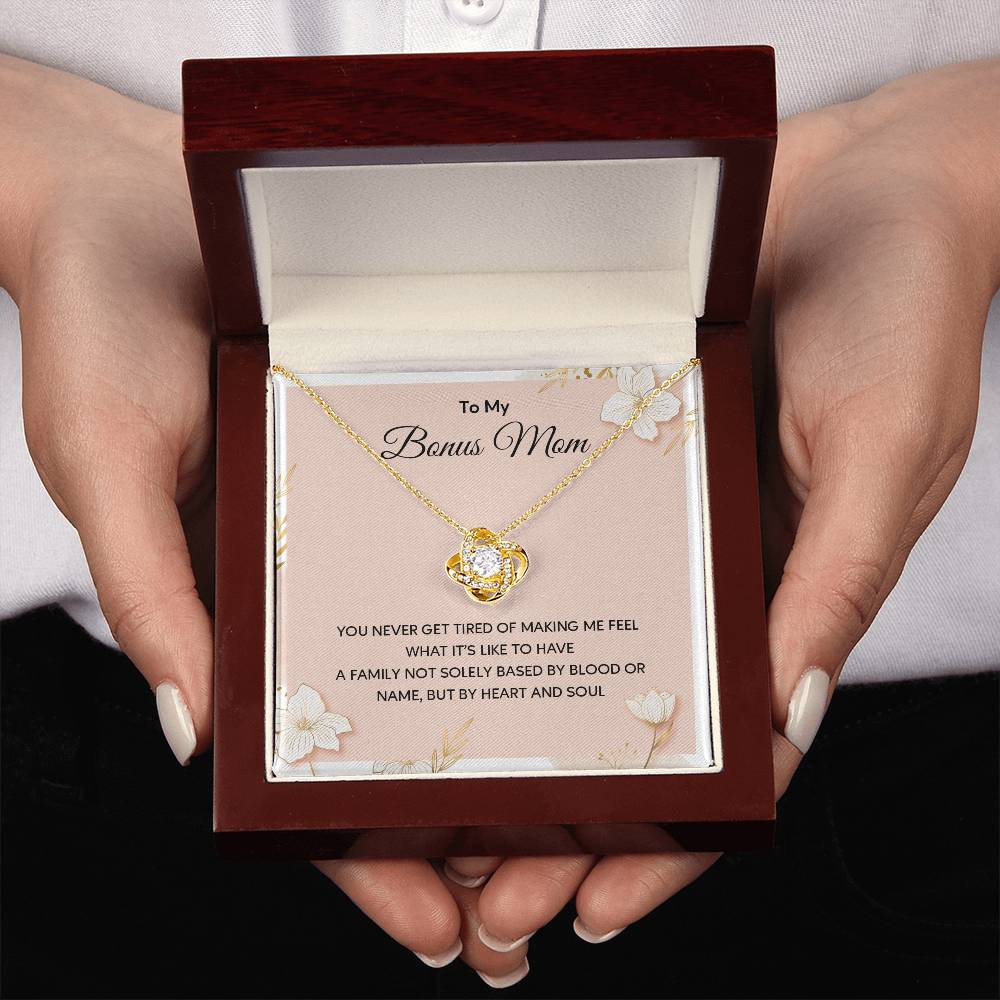 Bonus Mom Necklace Gift With Message Card