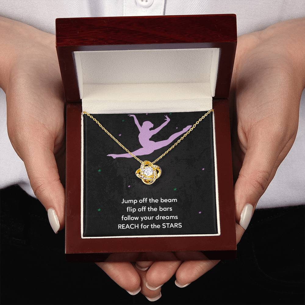 Gymnastics Necklace Gift for Girls – Reach the Stars