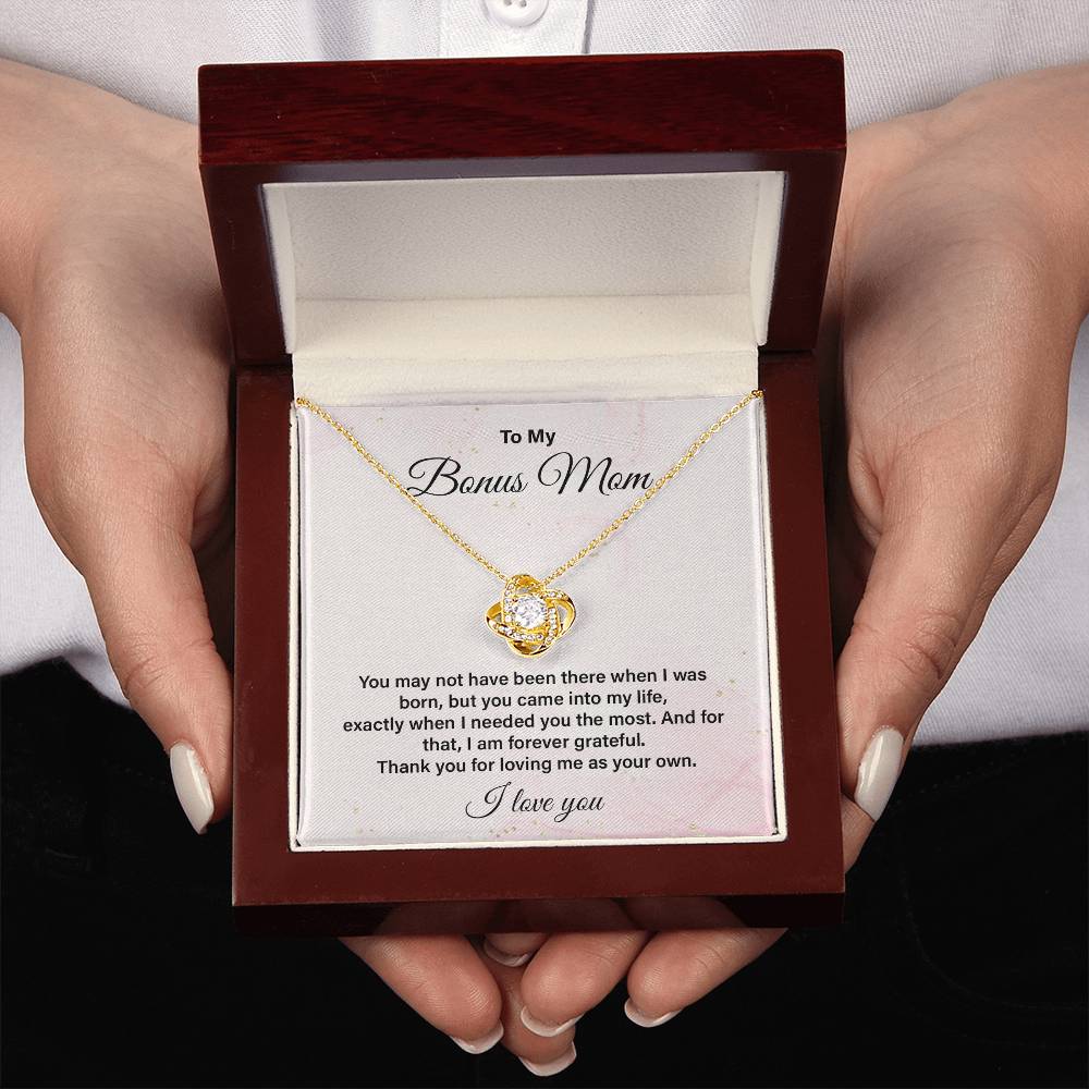 Bonus Mom Necklace Gift from Stepchild with Message