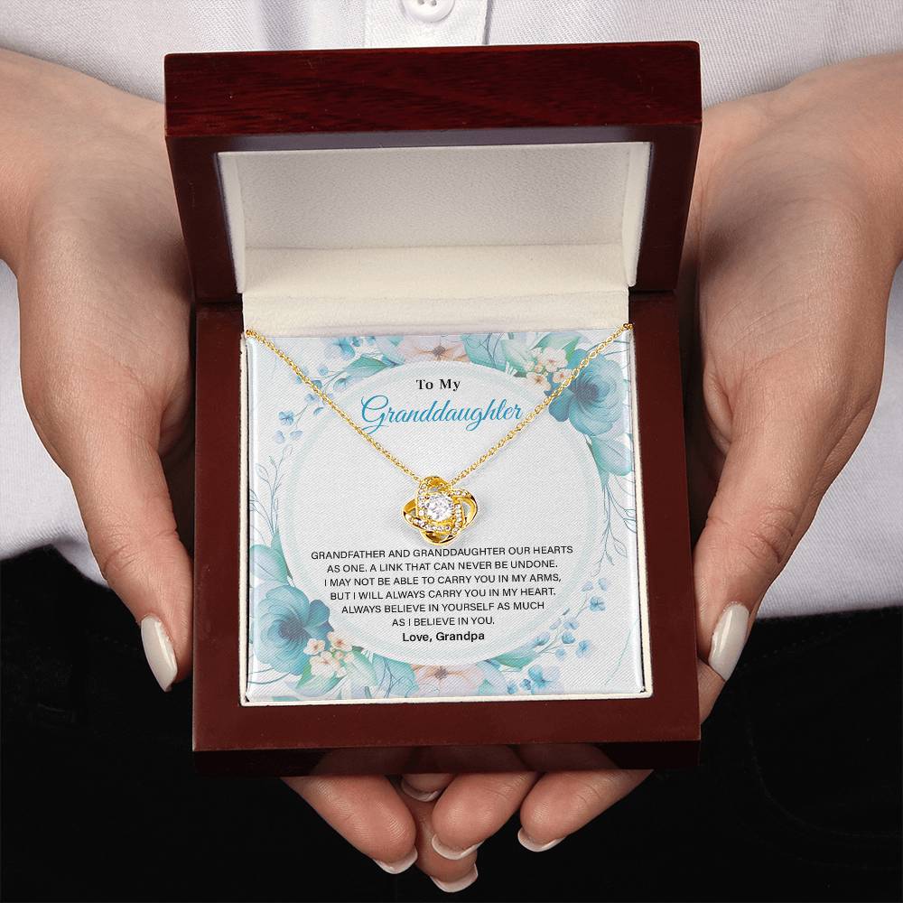 Granddaughter Necklace from Grandpa – Keepsake Gift Box