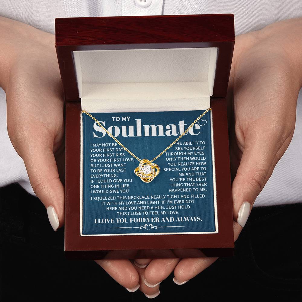 Soulmate Necklace Gift With Deep Loving Message Card