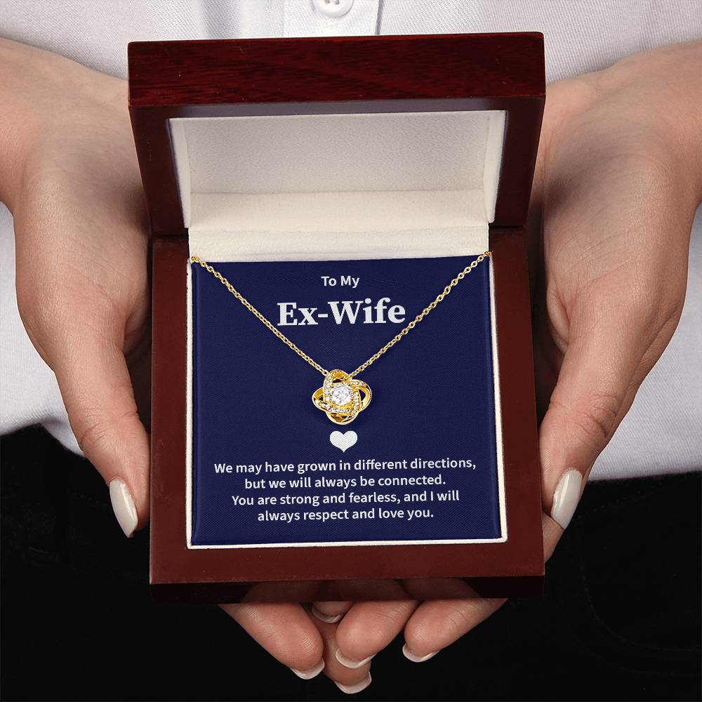 Ex-Wife Necklace Gift from Ex-Husband with Card