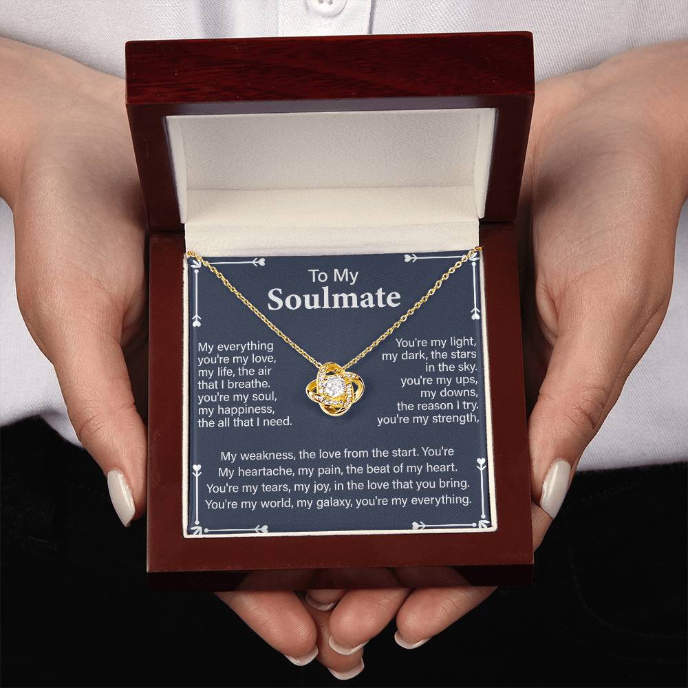 Soulmate Gift Necklace for Partner – with Message Card