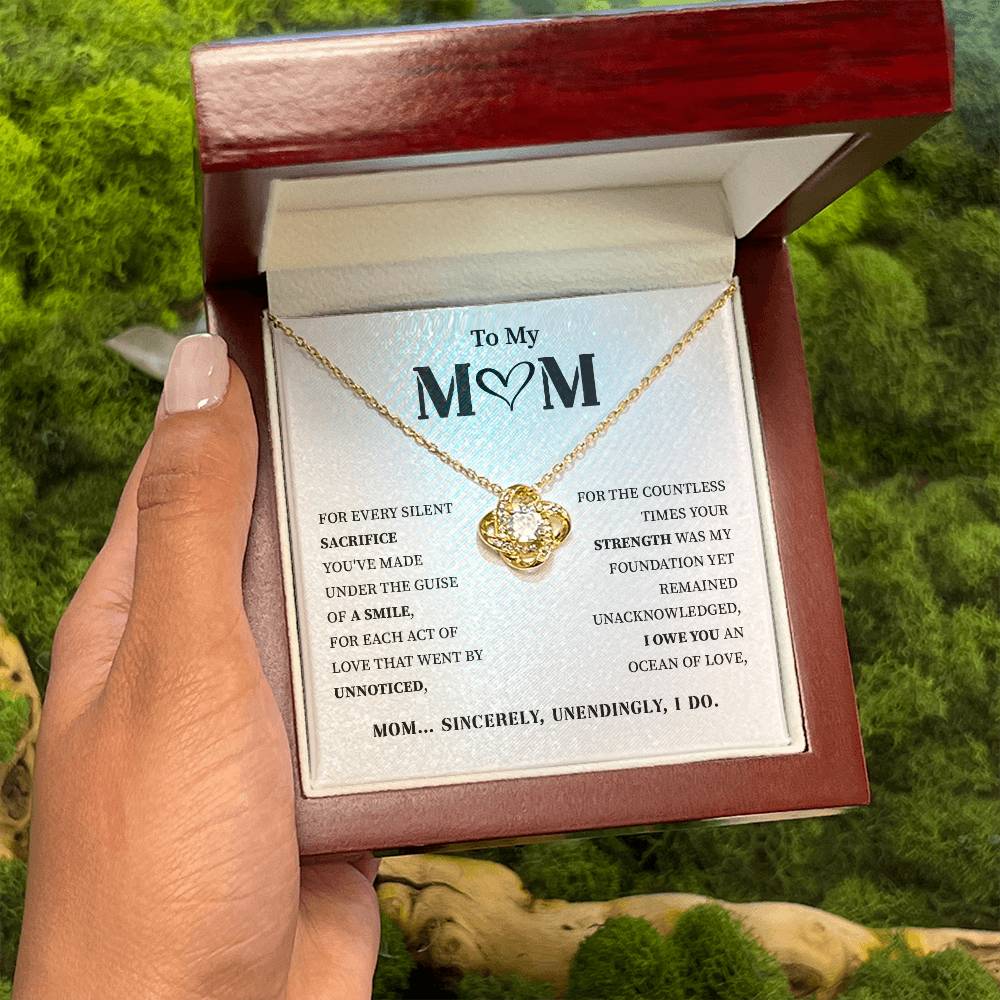 To My Mom Beautiful Necklace In Premium Gift Box