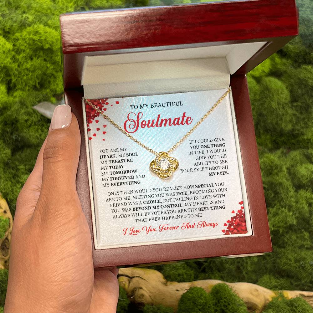 Soulmate Necklace Gift for Her with Gift Box
