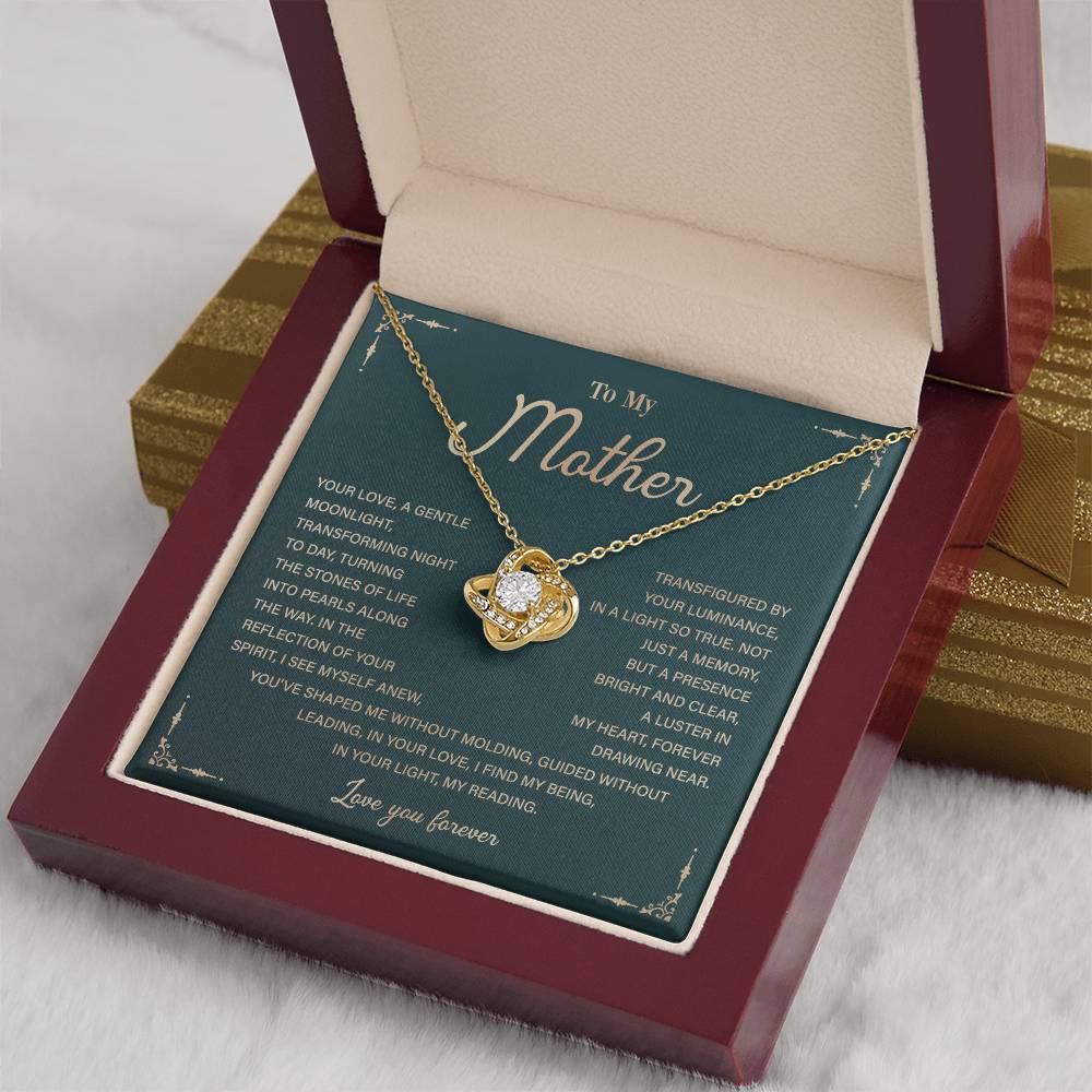 To My Mother Necklace Gift with Heartfelt Message Card