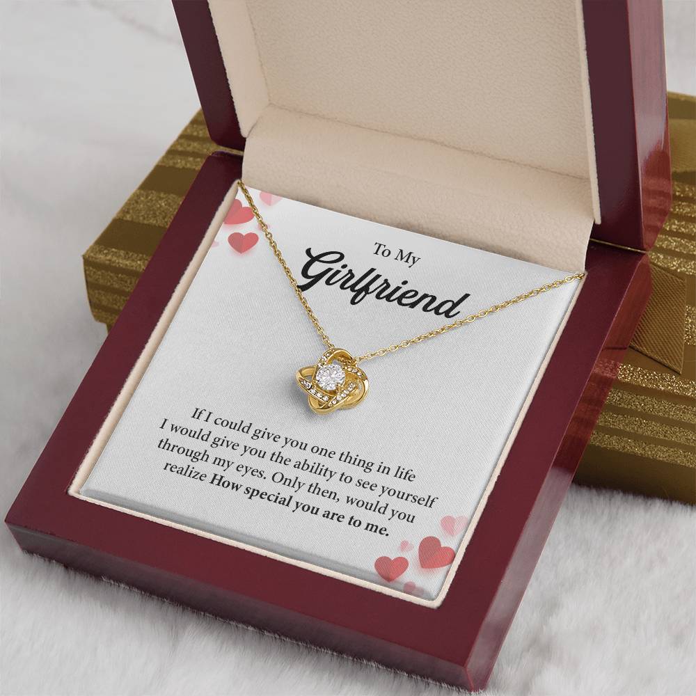 Meaningful Necklace Gift for Girlfriend with Love Card