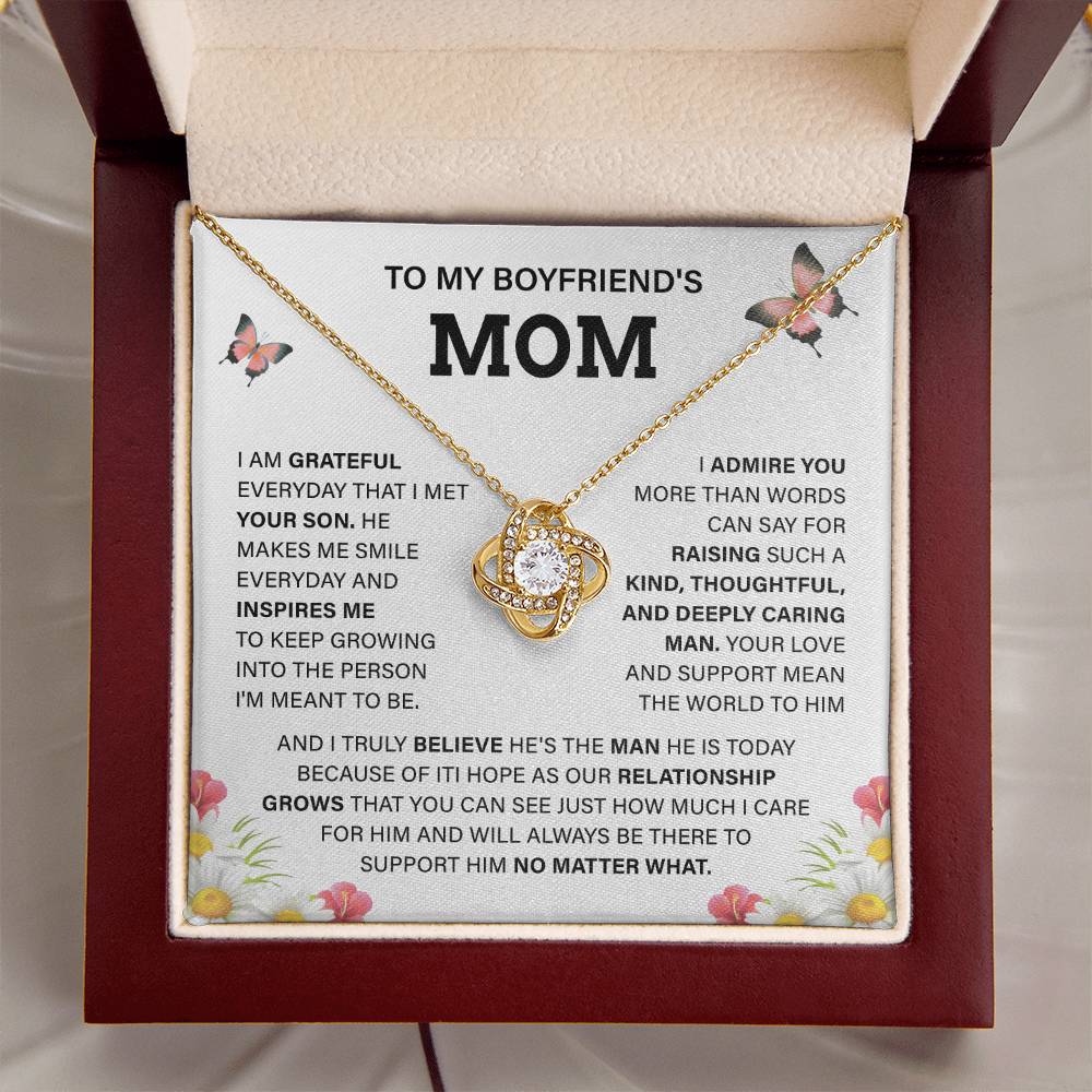 Boyfriend Mom Necklace Gift – Message Card Box