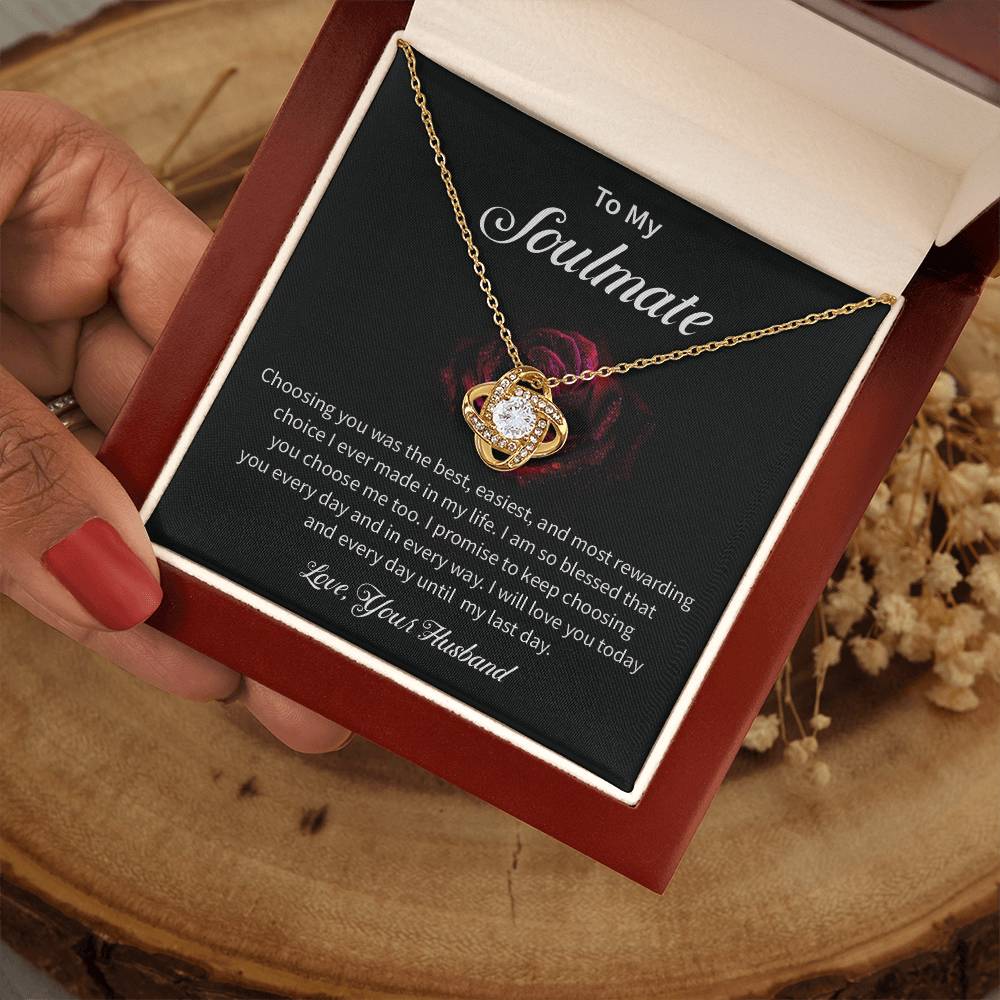Husband to Soulmate Gift for Wife – Love Message Card