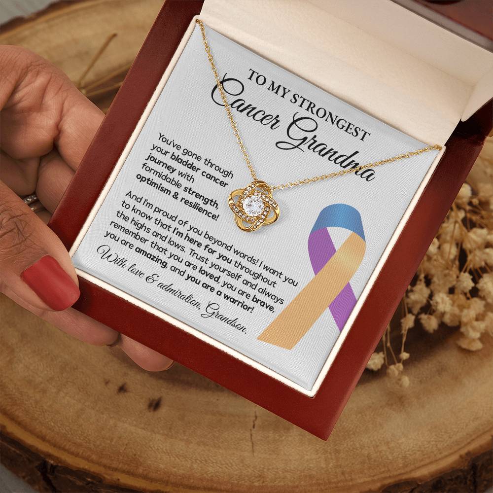 Bladder Cancer Grandma Gift from Grandson – Message Card