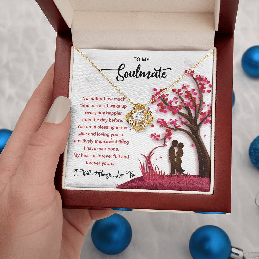 Soulmate Gift Necklace for Her – Message Card Box