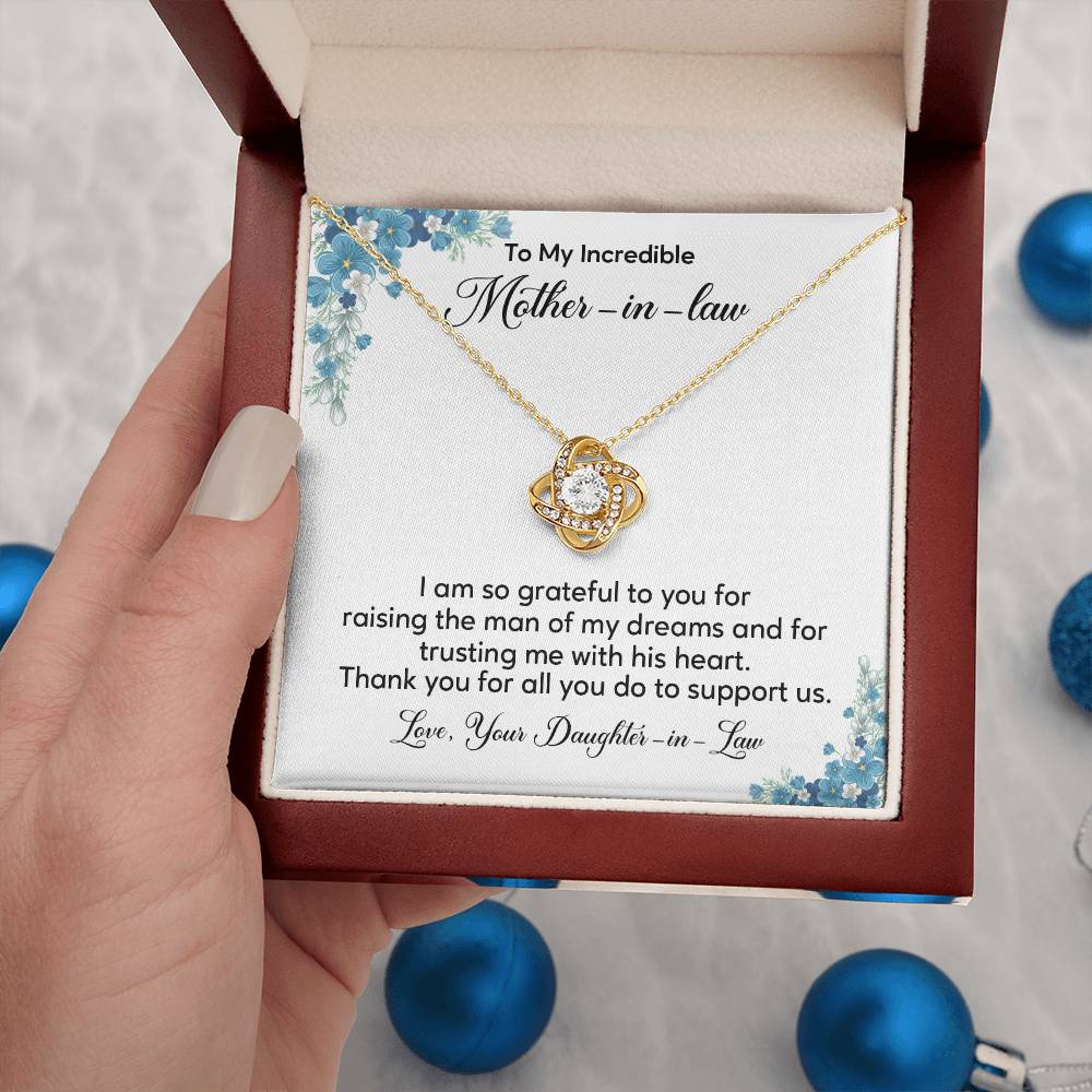 Mother-in-Law Necklace from Bride – Thank You Gift Box