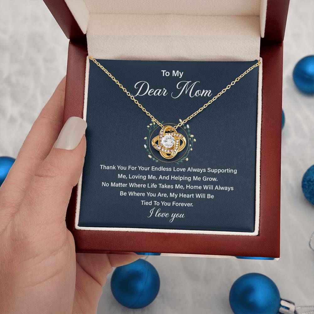 Necklace Gift for Mom from Daughter with Loving Message