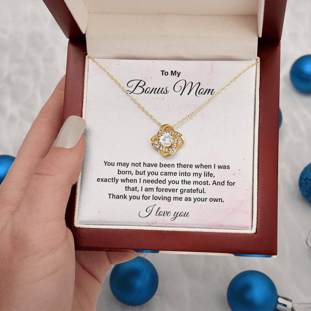 Bonus Mom Necklace Gift from Stepchild with Message
