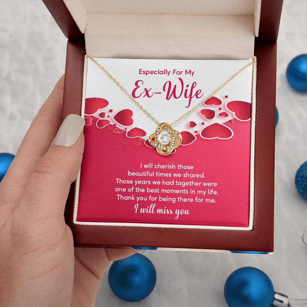 Ex-Wife Necklace Gift – Heartfelt Message Card Box