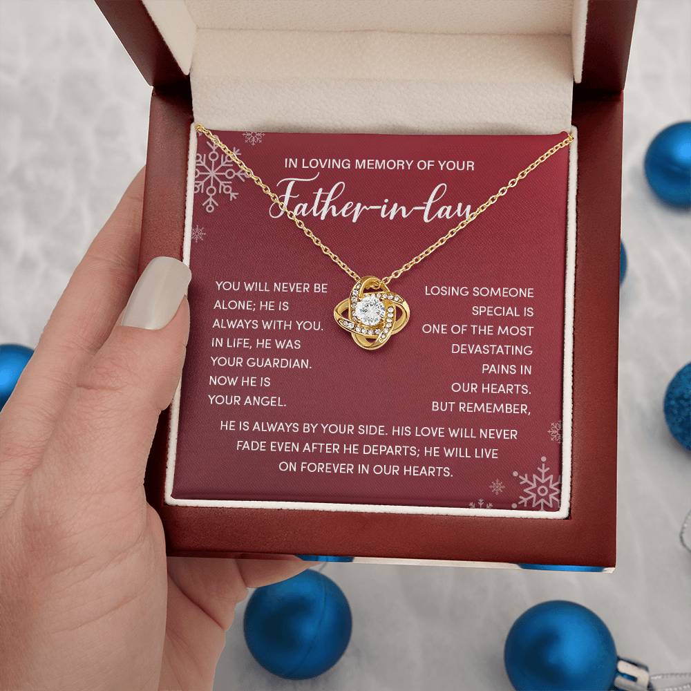 Christmas Memorial Necklace for Father-in-Law
