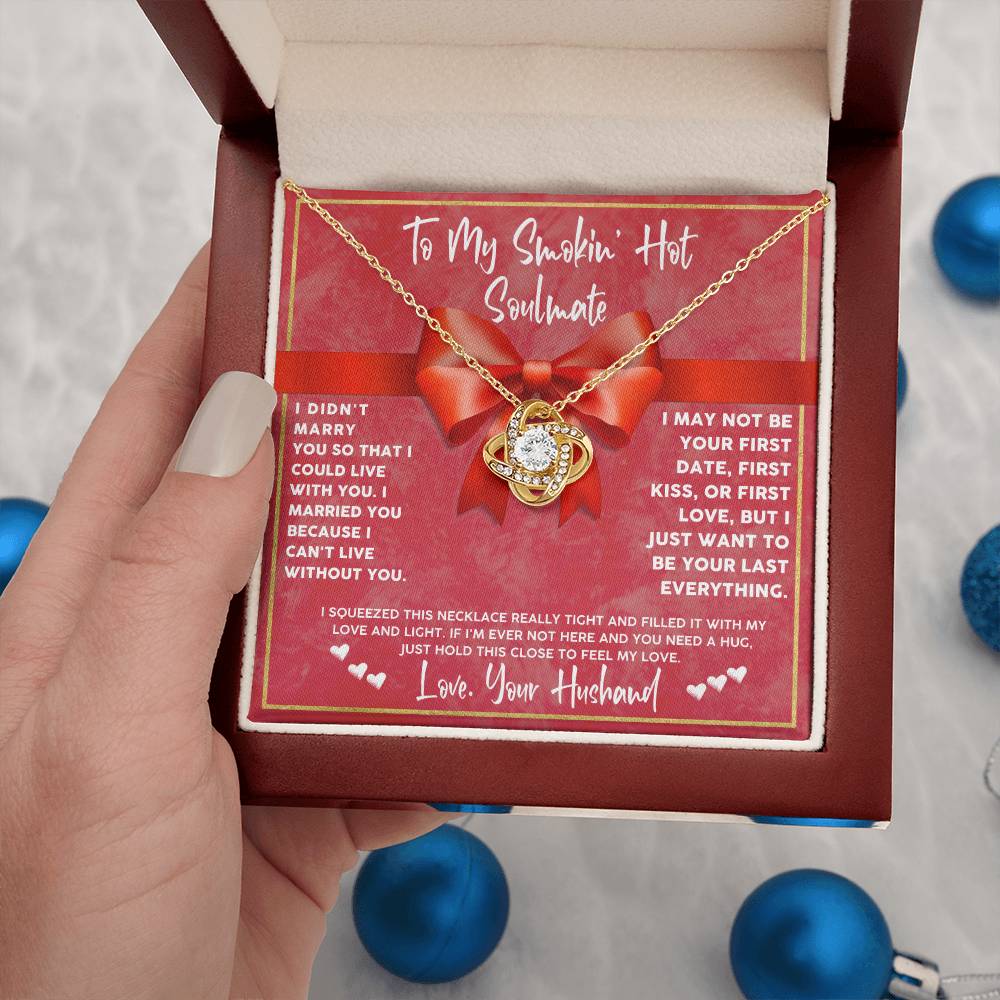 Wife Necklace Gift from Husband with Message Card
