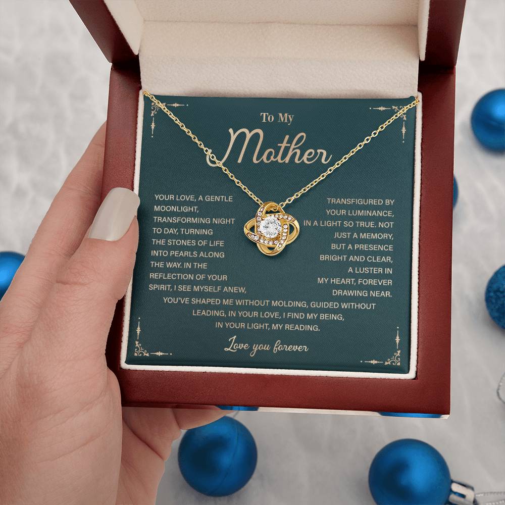To My Mother Necklace Gift with Heartfelt Message Card
