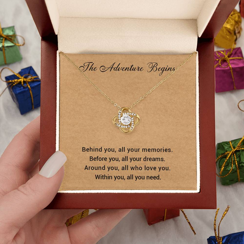 Graduation Necklace Gift for Her – Adventure Begins