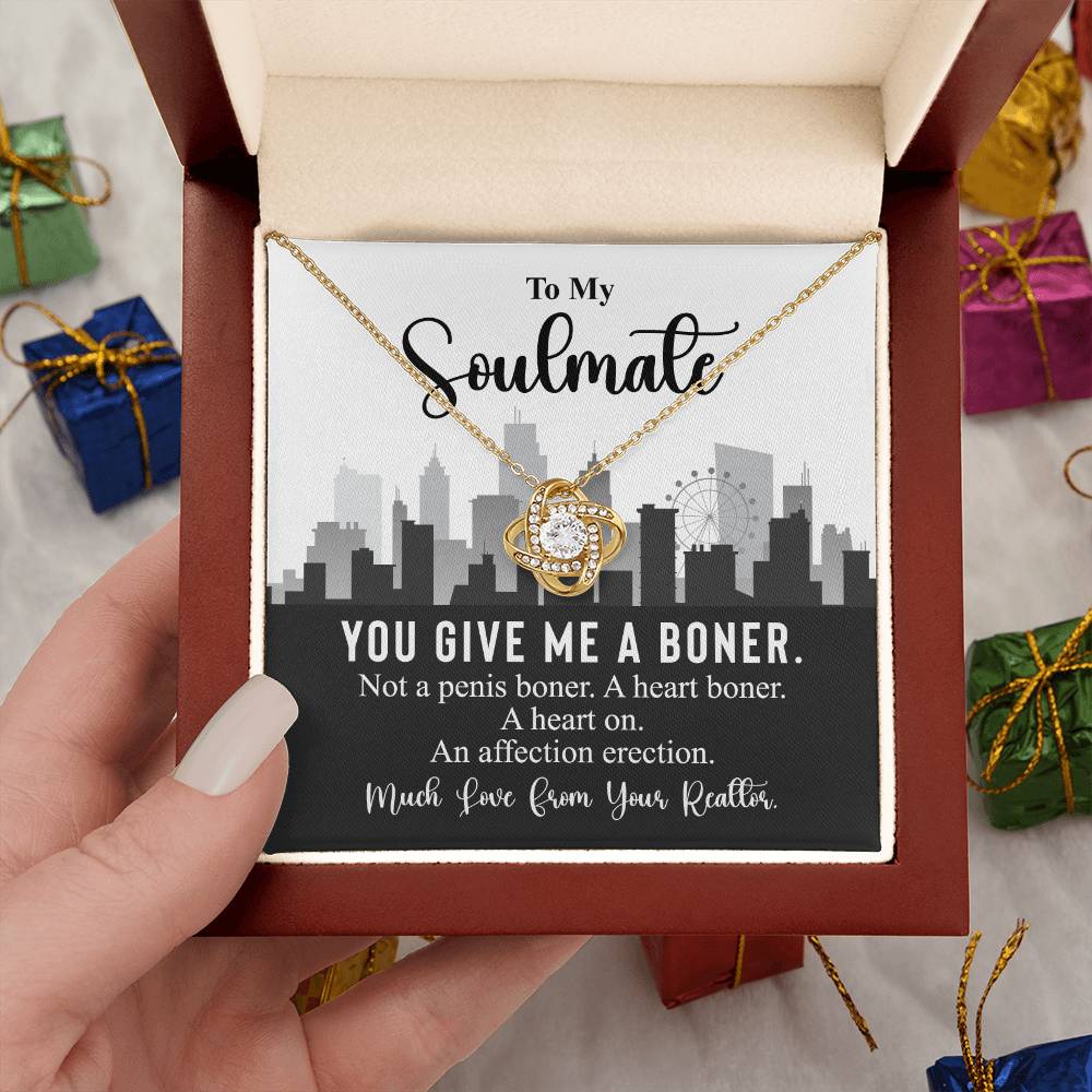 Funny Realtor Necklace Gift for Soulmate Woman